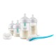 Philips Avent Natural Response Βρεφικό Σετ Πλαστικά Μπιμπερό Με Airfree Αεραγωγό Σιλικονούχα Θηλή 4 τμχ & Βούρτσα & Ultra Soft Πιπίλα Για 0-6 Μηνών