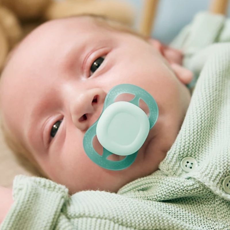 Philips Avent Ultra Start Σετ Πιπίλες 2 τμχ 0-2 Μηνών Πράσινο-Μπλε