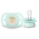 Philips Avent Ultra Start Σετ Σιλικονούχες Πιπίλες Για 0-2 Μηνών Light Green / Light Blue Με Σχέδιο
