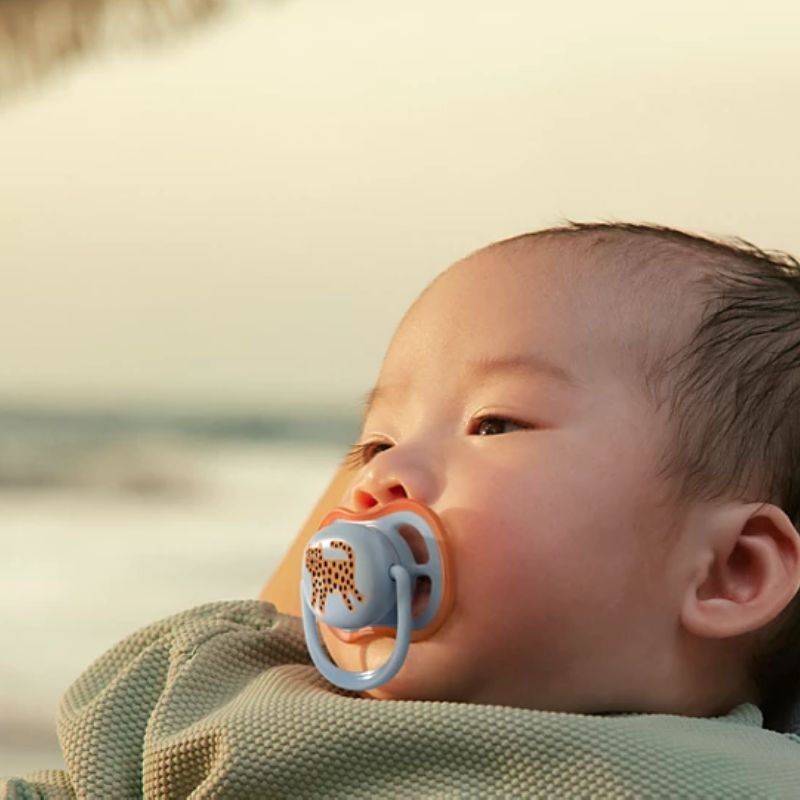 Philips Avent Ultra Air Σετ Σιλικονούχες Πιπίλες Για 0-6 Μηνών Light Green / Light Blue