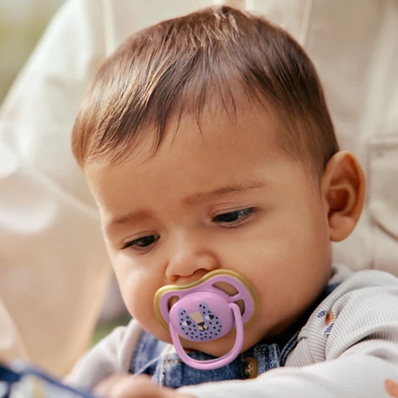 Philips Avent Ultra Air Σετ Σιλικονούχες Πιπίλες Για 6-18 Μηνών Green / Pink