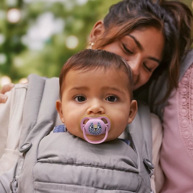 Philips Avent Ultra Air Σετ Σιλικονούχες Πιπίλες Για 6-18 Μηνών Green / Pink