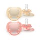 Philips Avent Ultra Soft Σετ Σιλικονούχες Πιπίλες Για 0-6 Μηνών Yellow / Orange