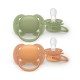 Philips Avent Ultra Soft Σετ Σιλικονούχες Πιπίλες Για 18+ Μηνών Green / Orange