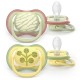 Philips Avent Ultra Air Σετ Σιλικονούχες Πιπίλες 2 τμχ Για 18+ Μηνών Colours Of Nature