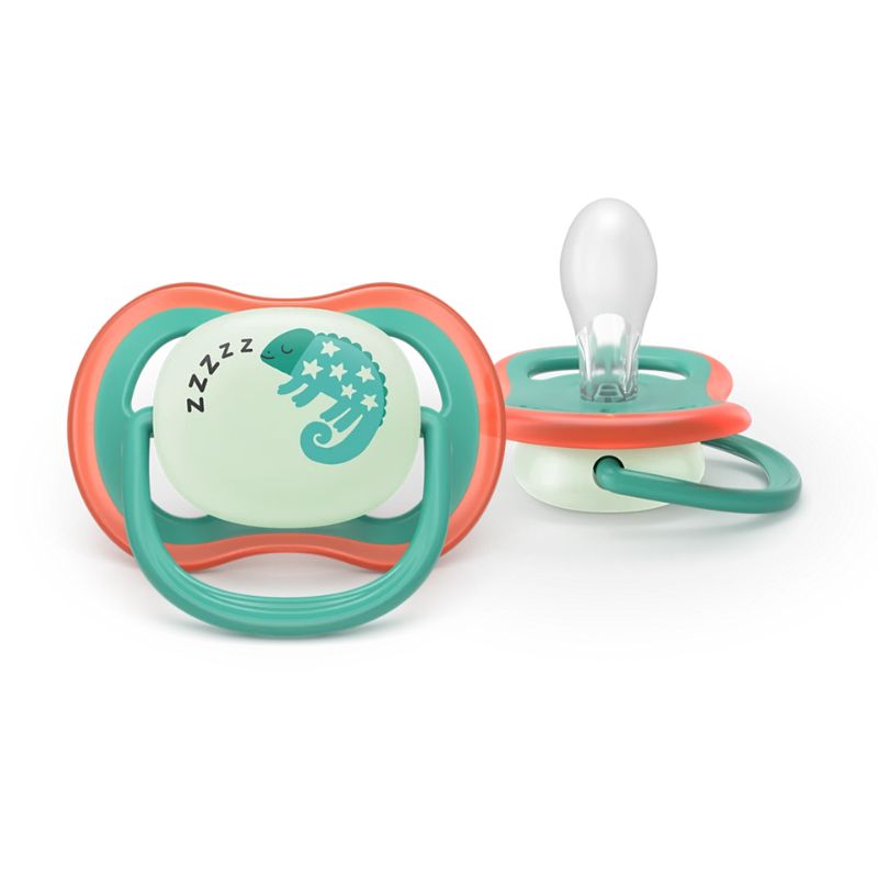 Philips Avent Ultra Air Nighttime Σετ Σιλικονούχες Πιπίλες 2 τμχ Για 6-18 Μηνών Jungle Blue