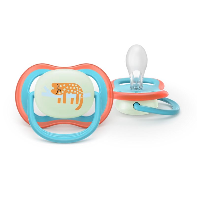Philips Avent Ultra Air Nighttime Σετ Σιλικονούχες Πιπίλες 2 τμχ Για 18+ Μηνών Jungle Blue