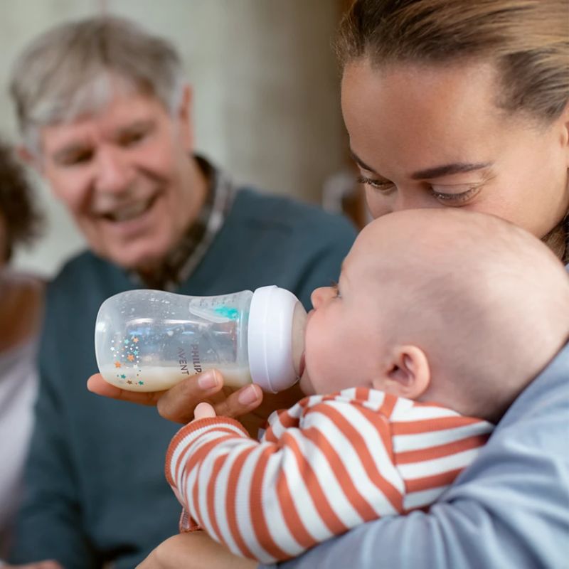 Philips Avent Natural Response Πλαστικό Μπιμπερό Με Airfree Αεραγωγό Σιλικονούχα Θηλή Για 3-6 Μηνών 260ml Stars