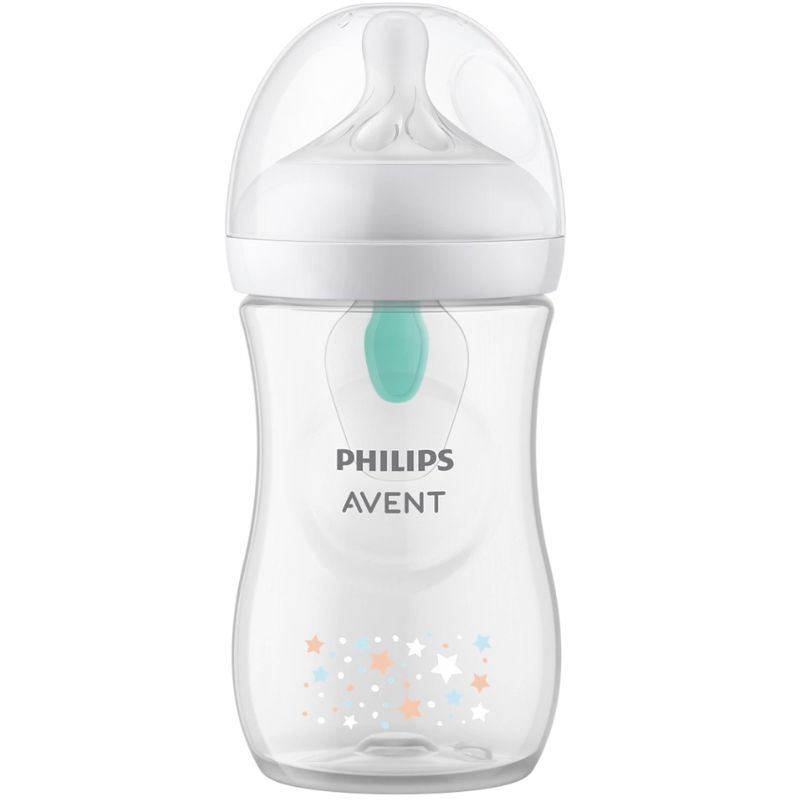 Philips Avent Natural Response Πλαστικό Μπιμπερό Με Airfree Αεραγωγό Σιλικονούχα Θηλή Για 3-6 Μηνών 260ml Stars