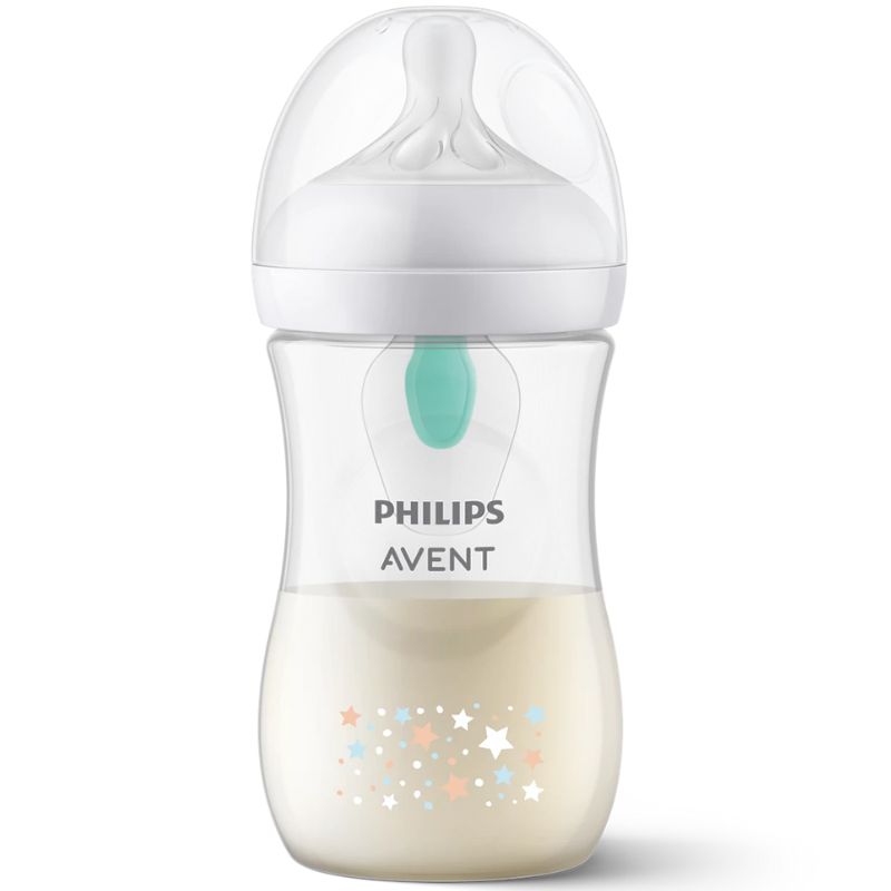 Philips Avent Natural Response Πλαστικό Μπιμπερό Με Airfree Αεραγωγό Σιλικονούχα Θηλή Για 3-6 Μηνών 260ml Stars