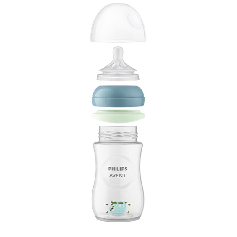 Philips Avent Natural Response Nighttime Πλαστικό Μπιμπερό Με Σιλικονούχα Θηλή Για 3-6 Μηνών 260ml Sloth