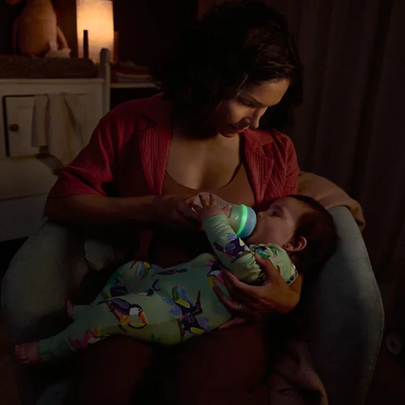 Philips Avent Natural Response Nighttime Πλαστικό Μπιμπερό Με Σιλικονούχα Θηλή Για 3-6 Μηνών 260ml Sloth