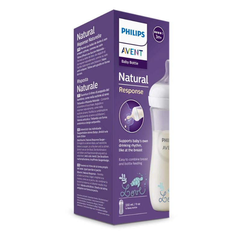 Philips Avent Natural Response Μπιμπερό Για 3+ Μηνών 330ml Love