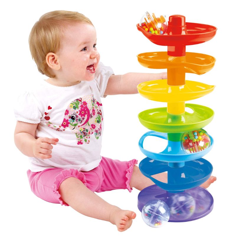Playgo Πύργος Με Μπάλες Rainbow Ball Drop Για 12+ Μηνών