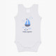 Pretty Baby Σετ Βρεφικά Αμάνικα Κορμάκια 3 τμχ Pirates White