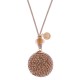 Proud Mama Babybell Glitter Μενταγιόν Εγκυμοσύνης Rose Gold