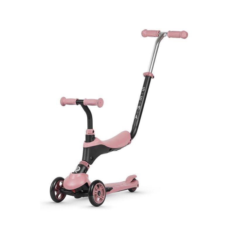 QPlay Sema 5-Σε-1 Scooter-Πατίνι 12-72 Μηνών Pink