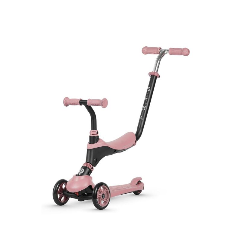 QPlay Sema 5-Σε-1 Scooter-Πατίνι 12-72 Μηνών Pink