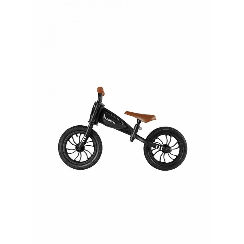 QPlay Feduro Air Gel Ποδήλατο Ισορροπίας Με Λαστιχένιες Ρόδες 3-6 ετών Black