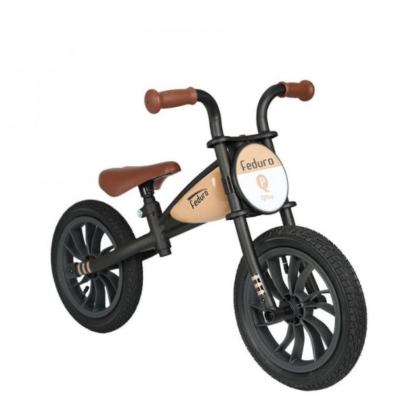 Qplay Feduro Ποδήλατο Ισορροπίας Με Ρόδες Air Gel Για 3-6 Ετών Beige