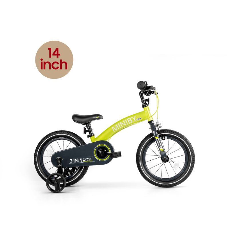 Qplay Miniby Ποδήλατο Ισορροπίας 3-Σε-1 Για 2.5-8 Ετών Green