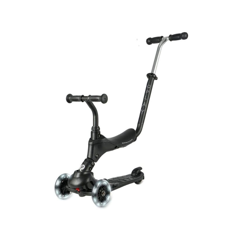 QPlay Sema Pro 5-Σε-1 Scooter-Πατίνι 12-72 Μηνών Black