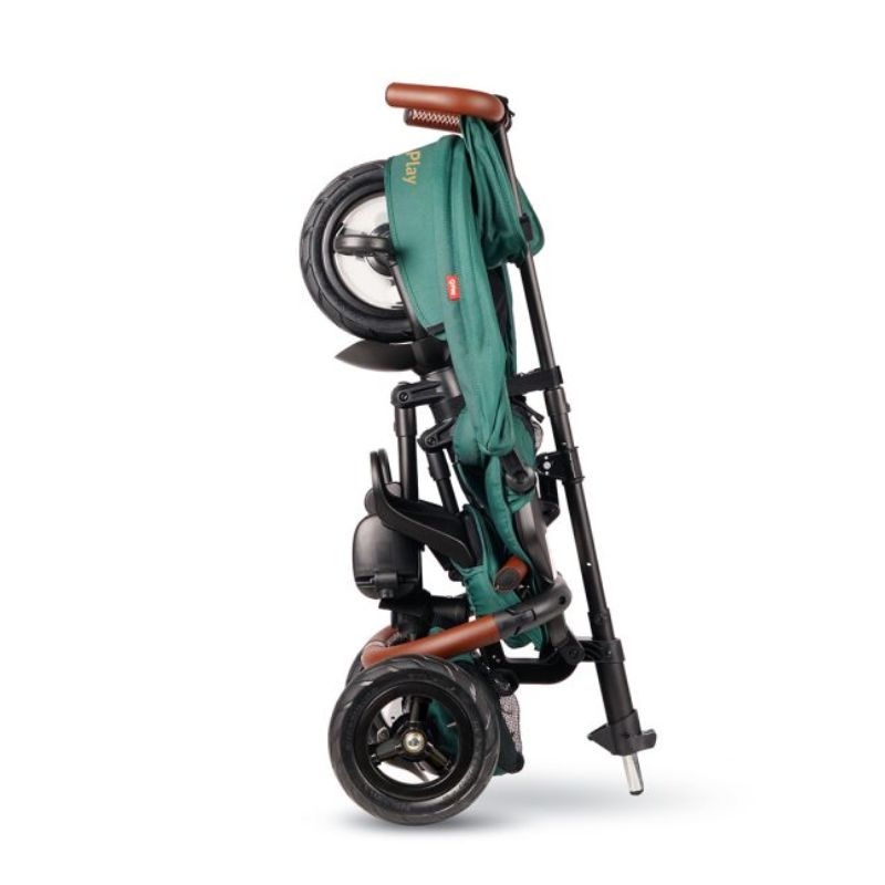 Qplay Rito Deluxe Αναδιπλούμενο Τρίκυκλο Ποδήλατο Με Ρόδες Air Gel 6-Σε-1 Για 10-72 Μηνών Black