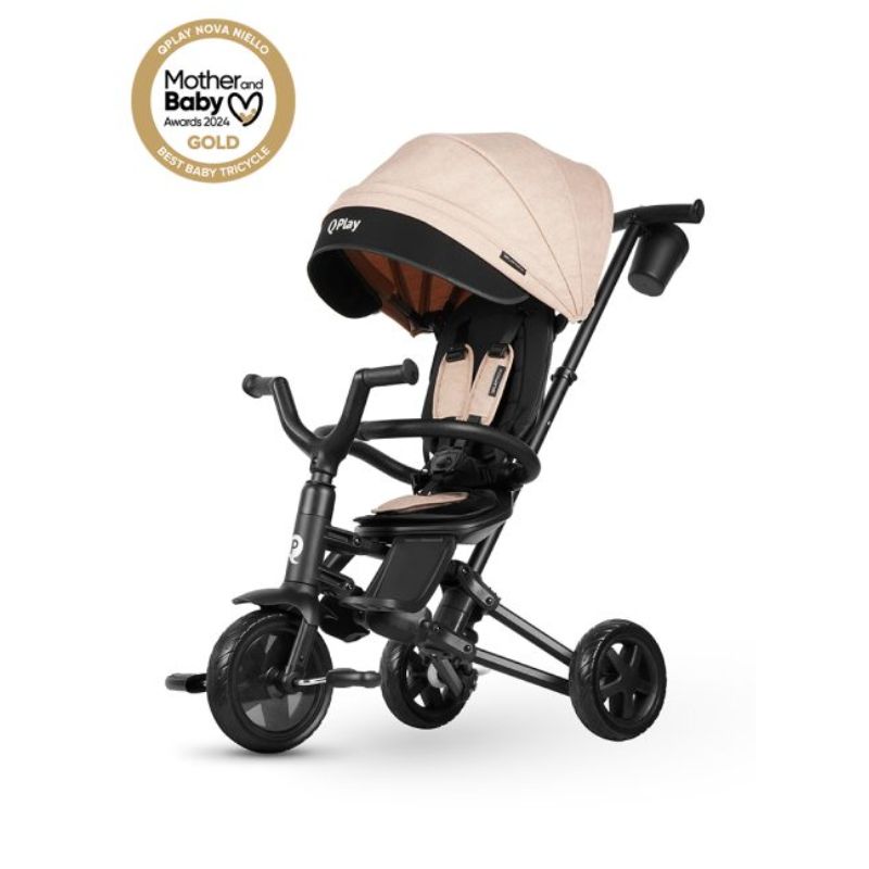 Qplay Nova Nielo Αναδιπλούμενο Τρίκυκλο Ποδηλατάκι 10-72 μηνών Khaki