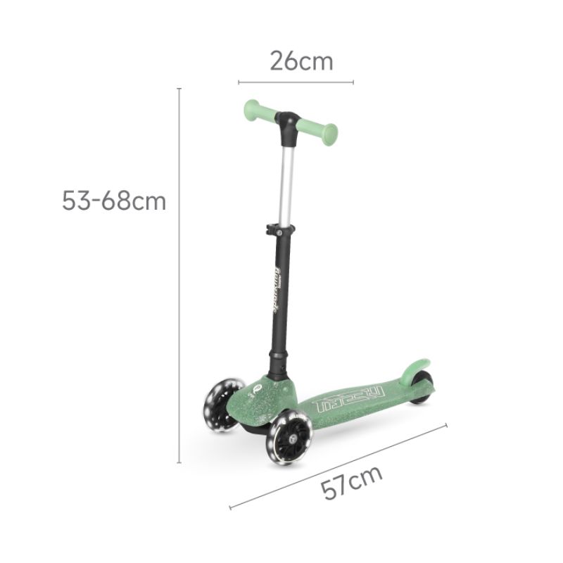 Qplay Sparkling Σπαστό Πατίνι 3-8 Ετών Green