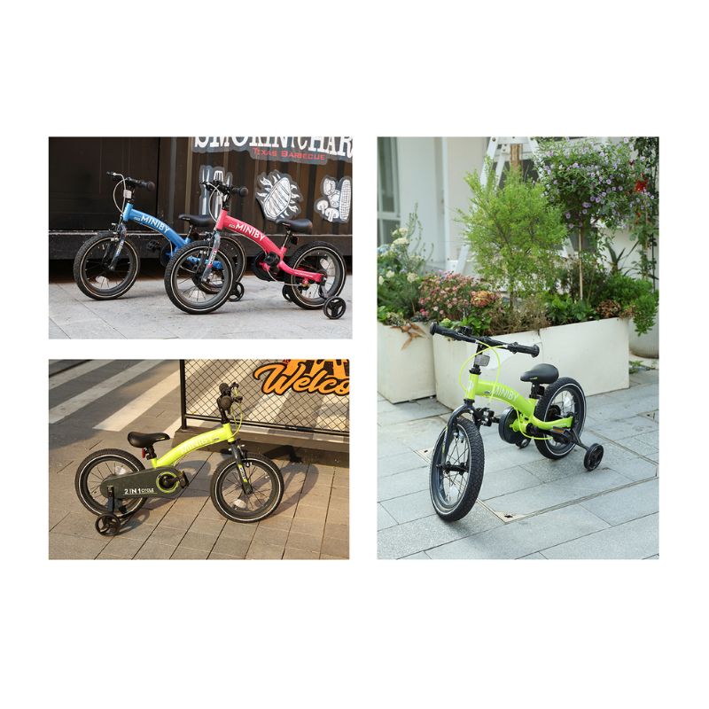 Qplay Miniby Ποδήλατο Ισορροπίας 3-Σε-1 Για 2.5-8 Ετών Green