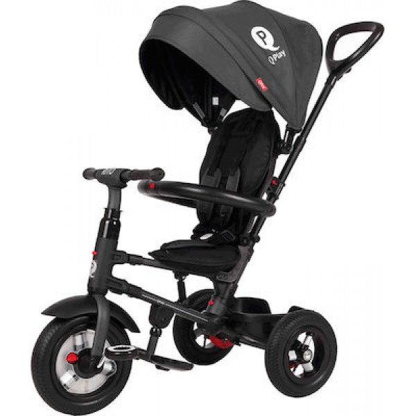 Qplay Rito Air Gel Αναδιπλούμενο Τρίκυκλο Ποδήλατο Για 10-72 Μηνών Black
