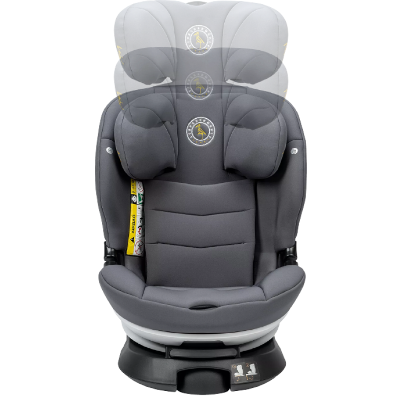 Storchenmuhle Καθισματάκι Αυτοκινήτου Niki Kid i-Size με Isofix Asphalt Grey 76–150 εκ