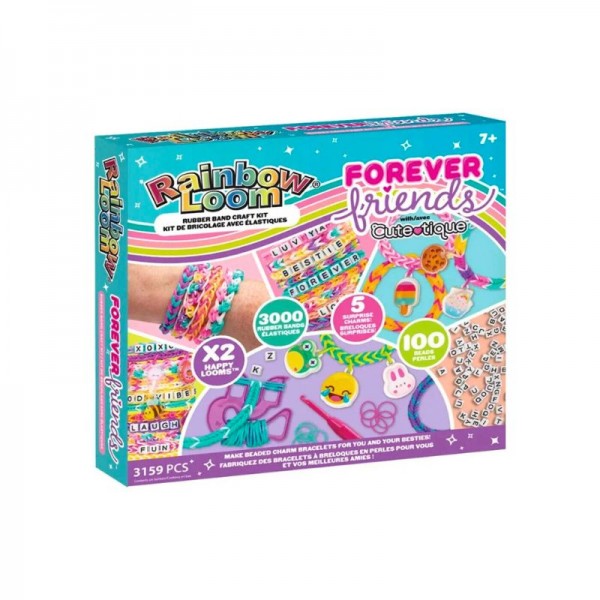 Rainbow Loom Σετ Κατασκευής Με Λαστιχάκια Cutetique Σετ Βραχιόλια Forever Friends