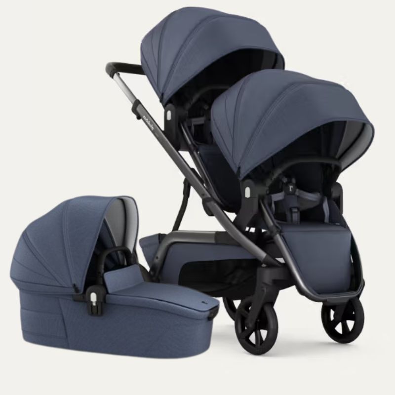 Redsbaby Nuvo Βρεφικό Σύστημα Μεταφοράς Με 2 Θέσεις Καροτσιού Που Η 1 Γίνεται Πορτ Μπεμπέ Blue Slate