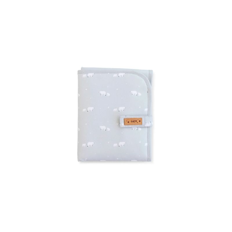 Saro Φορητή Αλλαξιέρα Στρωματάκι Polar Bear Grey