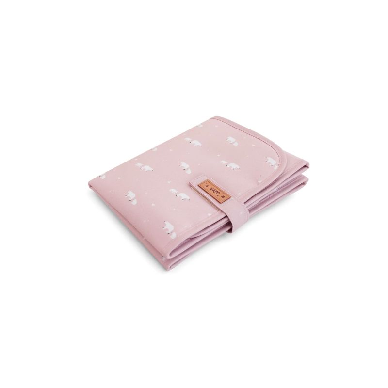 Saro Φορητή Αλλαξιέρα Στρωματάκι Polar Bear Pink