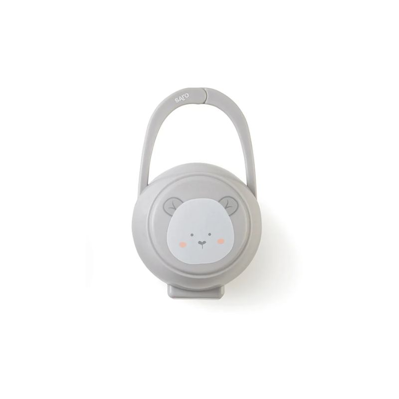 Saro Twin Θήκη Πιπίλας Little Bear Grey