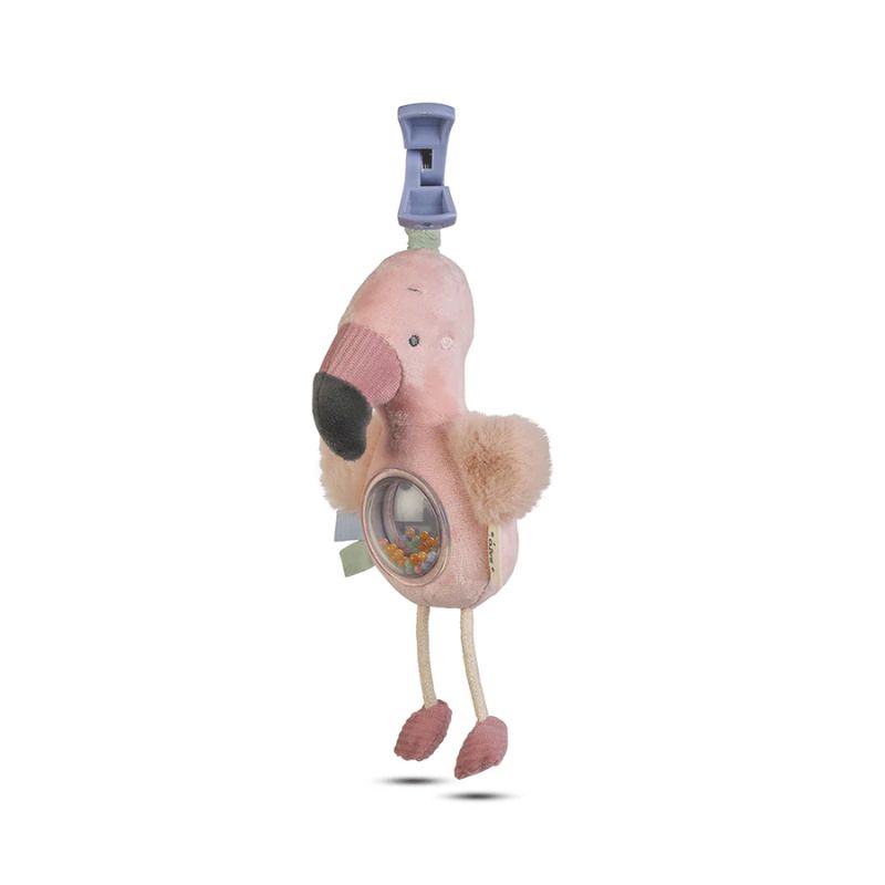 Saro Jungle Party Κρεμαστή Κουδουνίστρα Flamingo