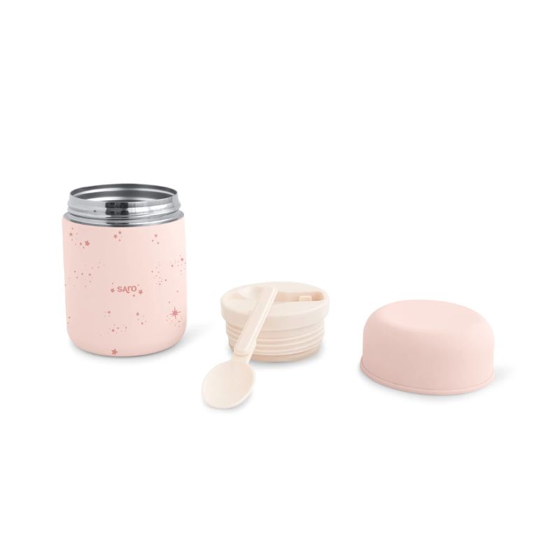 Saro Θερμός Φαγητού 300ml Stars Pink