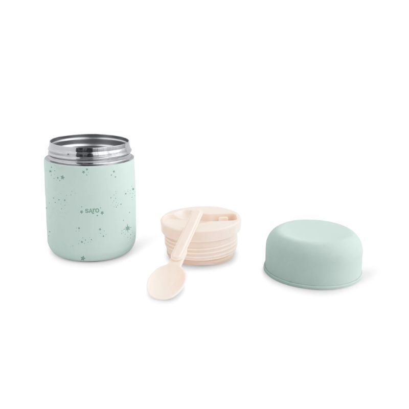 Saro Θερμός Φαγητού 300ml Stars Mint