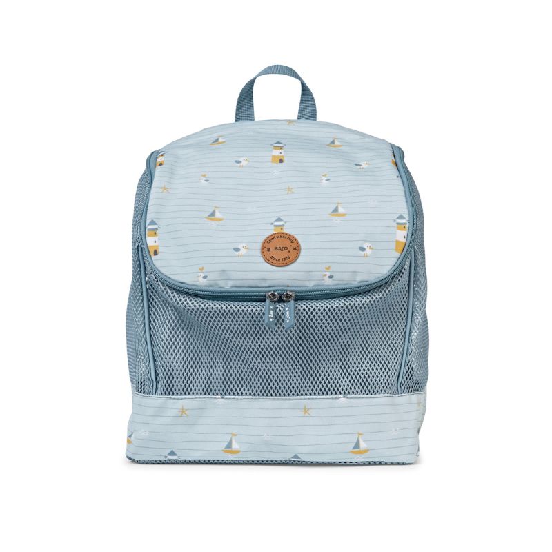 Saro Αδιάβροχο Τσαντάκι Backpack Με Δίχτυ Navy Hugs