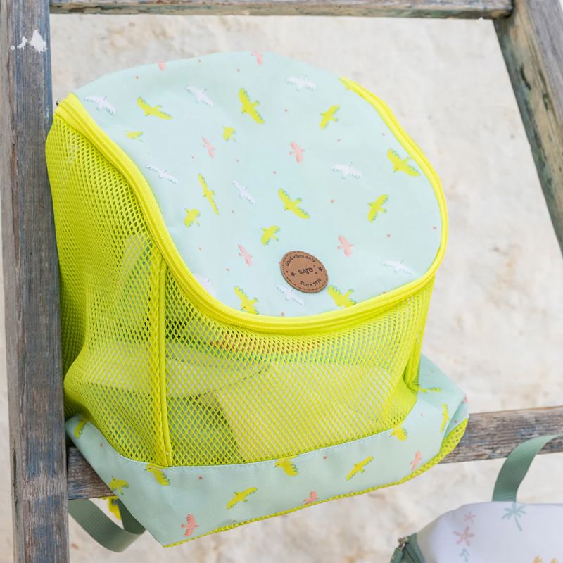 Saro Αδιάβροχο Τσαντάκι Backpack Με Δίχτυ Tropicool