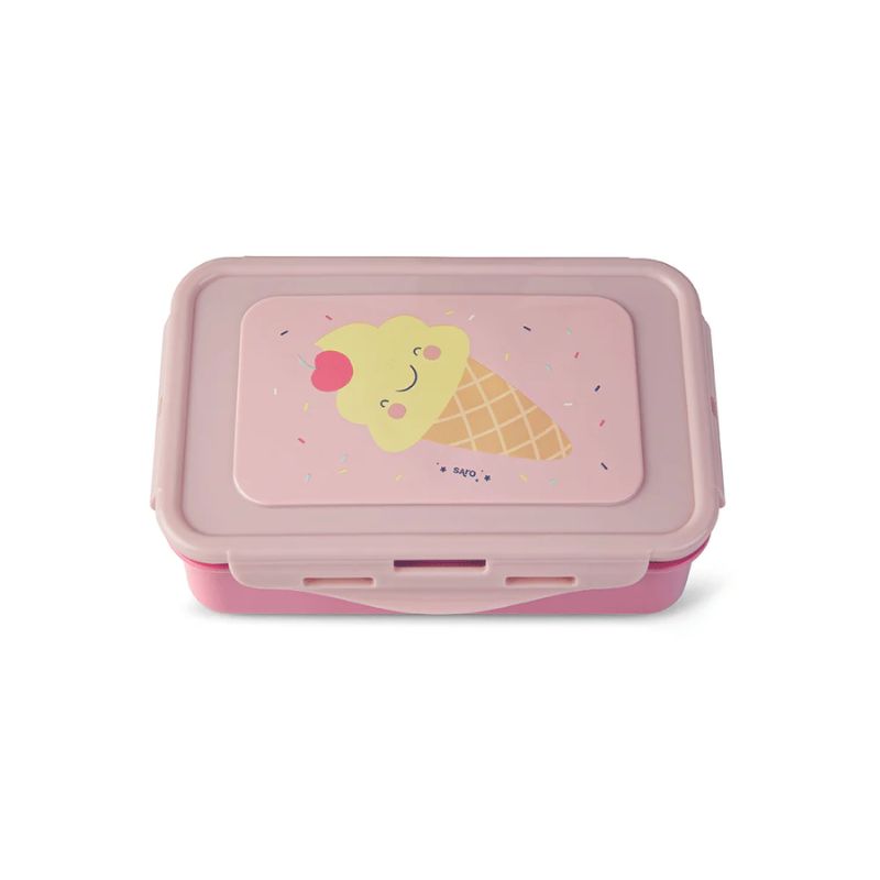 Saro Δοχείο Φαγητού Bento Με Χωρίσματα 550ml Ice Creams Saro Δοχείο Φαγητού Bento Με Χωρίσματα 550ml Ice Creams