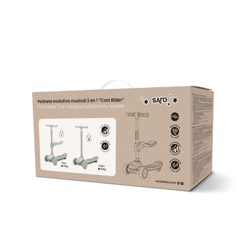 Saro Cool Rider Παιδικό Μουσικό Πατίνι 2-Σε-1 Για 12-72 Μηνών Pink