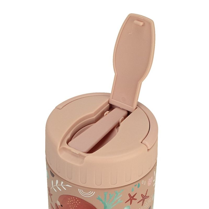 Sassi Θερμός Φαγητού Με Κουταλάκι και Χερούλι Για 12+ Μηνών 350ml ​​​​​​​Slurpy the Octopus