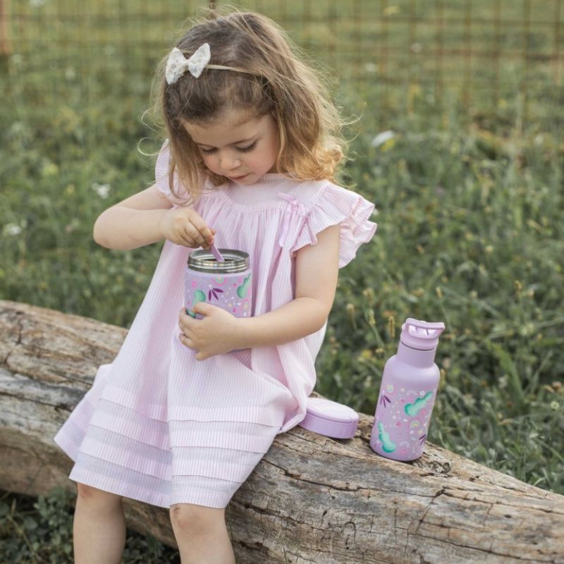 Sassi Θερμός Φαγητού Με Κουταλάκι και Χερούλι Για 12+ Μηνών 350ml ​​​​​​​Sparkly the Unicorn