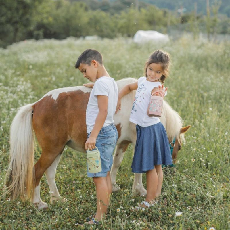 Sassi Θερμός Φαγητού Με Κουταλάκι και Χερούλι Για 12+ Μηνών 350ml Cracky the Dinosaur