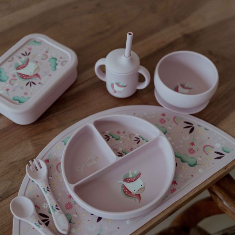 Sassi Σιλικονούχο Μπολ Με Βεντούζα Για 6+ Μηνών Sparkly the Unicorn