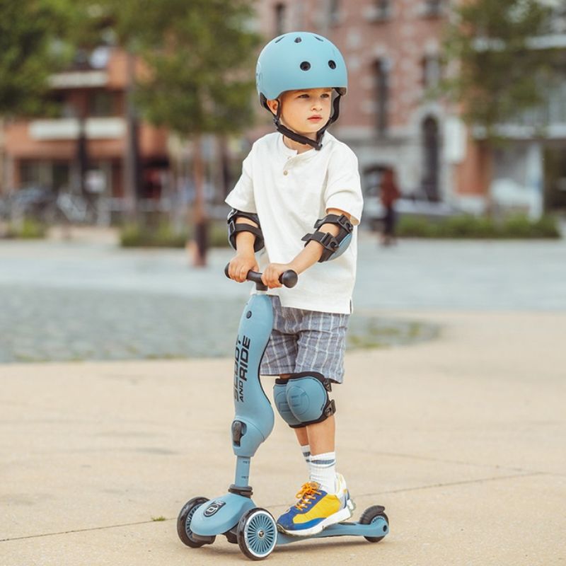 Scoot & Ride Σετ Επιγονατίδων Και Επιαγκωνίδων 4 τμχ S Steel