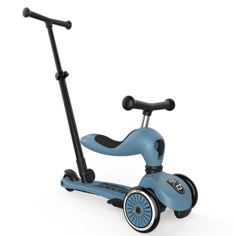 Scoot & Ride Highwaykick 1 Push & Gο 3-Σε-1 Πατίνι 1-5 Ετών Steel